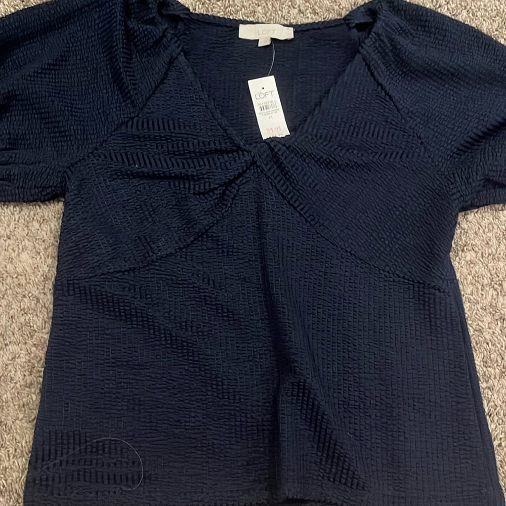 Cutes navy loft top new with tags